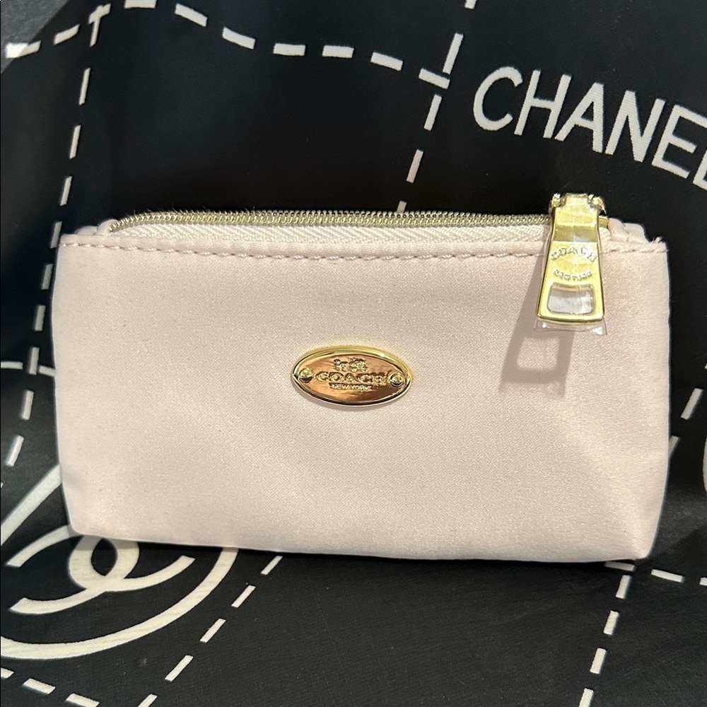 Coach Women's Light Pink Cosmetic Case